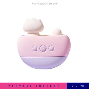 Playful2night_Popocat wandering in the bubble Suction Vibrator Nipple Clamps Delight Set